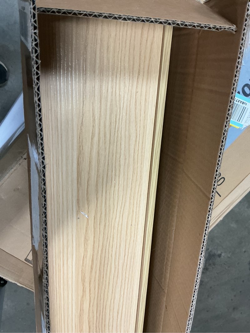 Condition photo showing Good Condition for upsimples Floating Shelves for Wall, 23.6 Inch Shelves for Decor Storage Set of 6, Wall Mounted Wood Shelf for Bedroom, Living Room, Bathroom, Kitchen, Long Picture Ledge Shelves, Natural Natural 23.6in