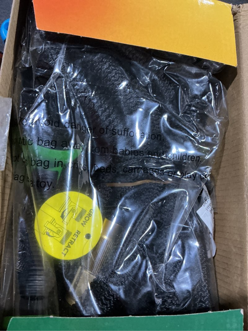 Condition photo showing Good Condition for flexi hose expandable garden hose with 8 function nozzle, 50ft - lightweight retractable garden hose, water hose - no-kink flexibility, 3/4 inch solid brass fittings and double latex core 50ft black
