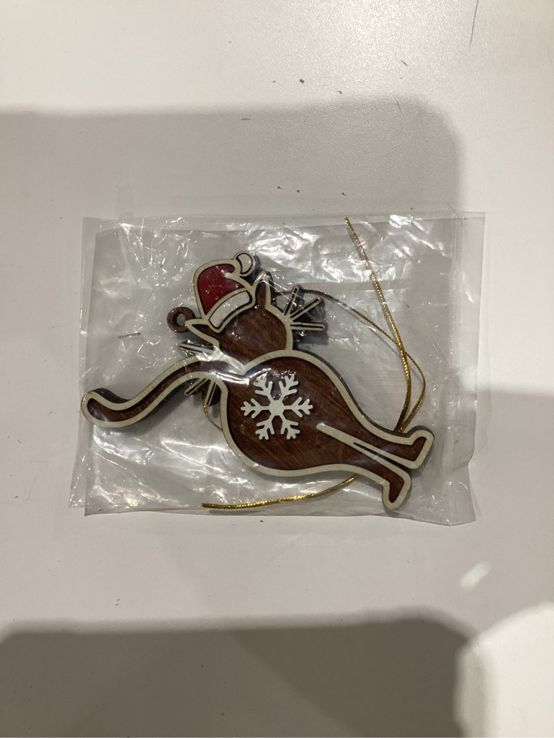 Condition photo showing New/Like New for Cat Butt Ornament - Cat Butthole Ornamentsfor Tree - Unique Laser-Cut Wood Gift for Kitten Lovers - 2026 Christmas Ornament for Kitty Lovers Cat Hole