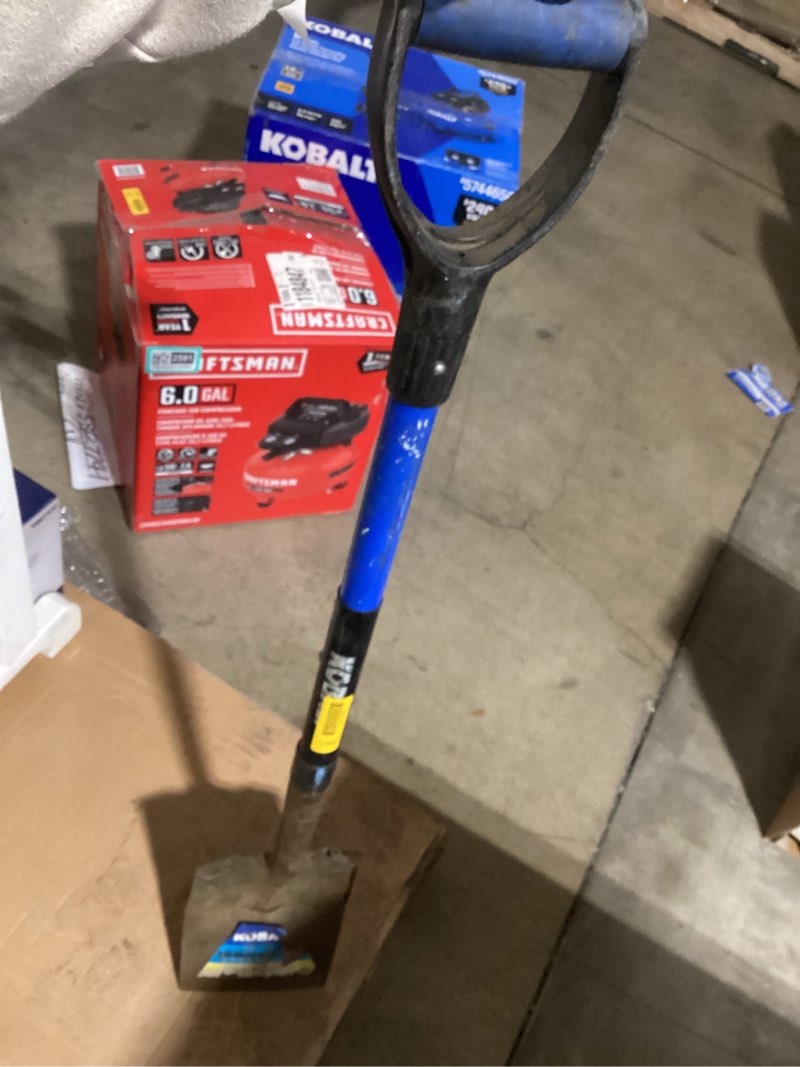 Condition photo showing As Is for kobalt 20.5-in fiberglass d-handle garden spade