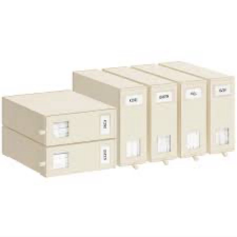 Fixwal 6 Pack Bed Sheet Organizers and Storage Foldable Box for Linen Closet, (Queen & King Size) Be