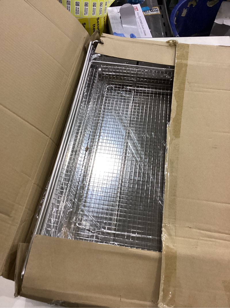 Condition photo showing New/Like New for FRIGPEREAFT Air Fryer Tray Replacement for Frigidaire 30'' Ready Cook Range Oven Parts 304 Stainless Steel 25x 16.25 In Air Fry Rack Frigidaire Electric Wall Oven Air Fryer Basket Set (Not 24'' Width)