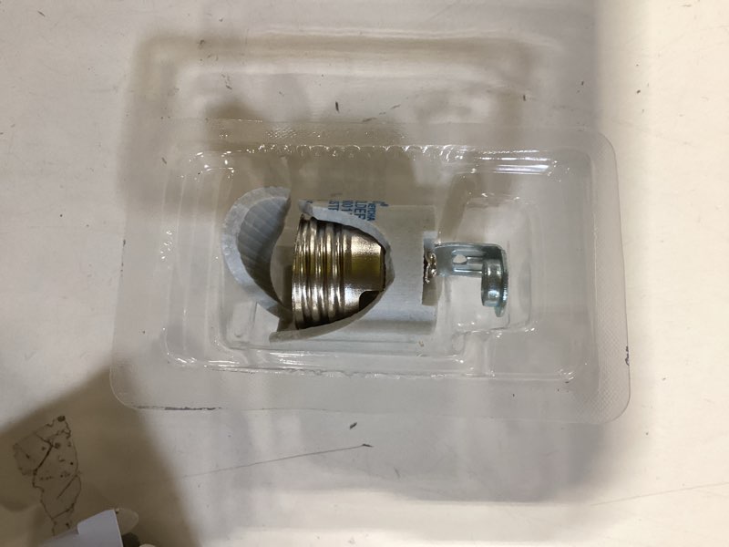 Condition photo showing As Is for project source 660 -watt porcelain keyless lamp socket , white item #6010923 | model