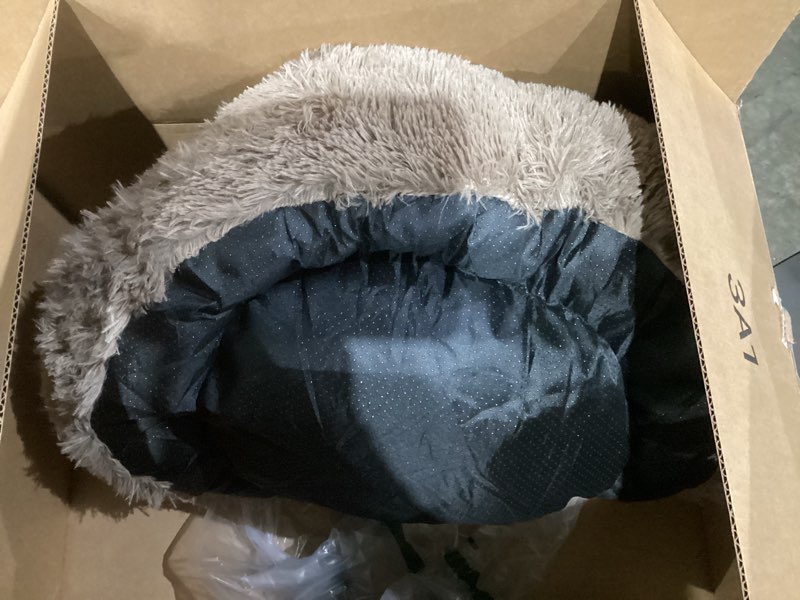 Condition photo showing Good Condition for Donut Dog Bed - Premium Comfort for Anxiety Relief - Fluffy & Calming Design with Ultra-Plush Support | Cozy Round Dog Bed with Super Soft Circle Style (Camel, Medium) Medium Camel
