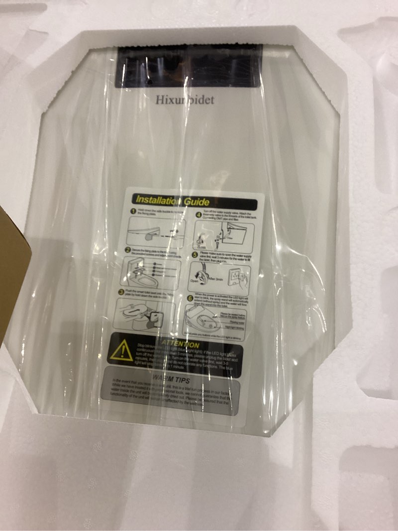 Electric Bidet Toilet Seat with Remote Control, Heated Toilet Seat, Instant Warm Water