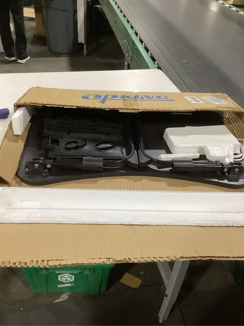 Condition photo showing Good Condition for Lap Desk for Bed Adjustable Height, Foldable Bed Table with Storage Drawer, Tablet Slot & Cup Holder, Portable Laptop Stand for Bed & Sofa, Bed Desk for Adults & Kids, Black