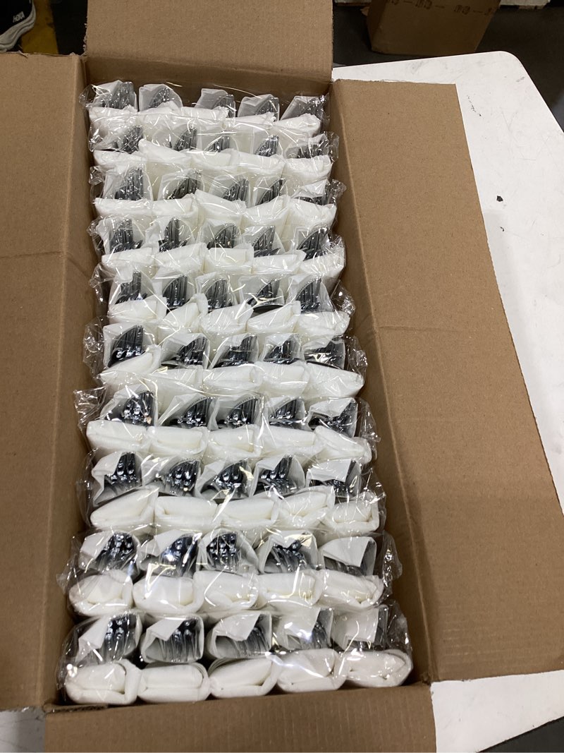 Condition photo showing New/Like New for 400pcs pre rolled silver plastic silverware sets - heavy duty silver cutlery - include 100 pack wrapped disposable utensils with napkins for parties & dinners & weddings silver - classic