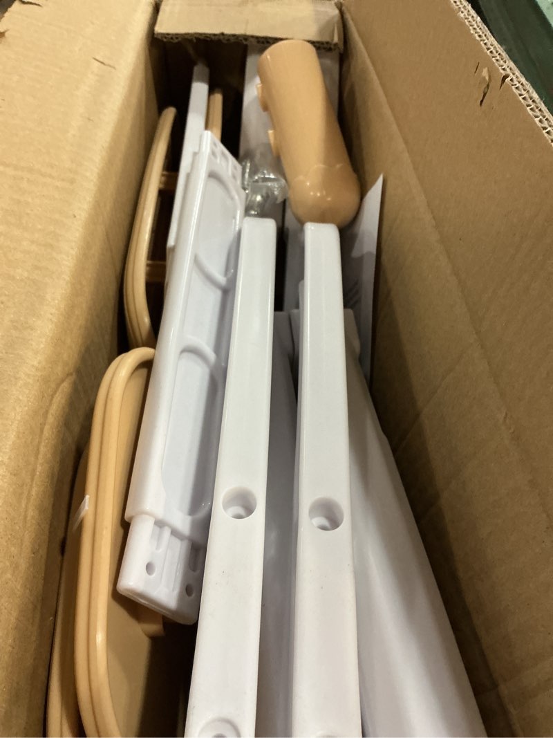 Condition photo showing New/Like New for Adjustable Kid Chairs Indoor 3 Level Adjustable Suitable for Children Age 2-6. Maximum load-bearing 220LBS Suitable for Family Classroom and Nursery Child Seat Set (2-Pack-Beige) Beige(2 Chair)