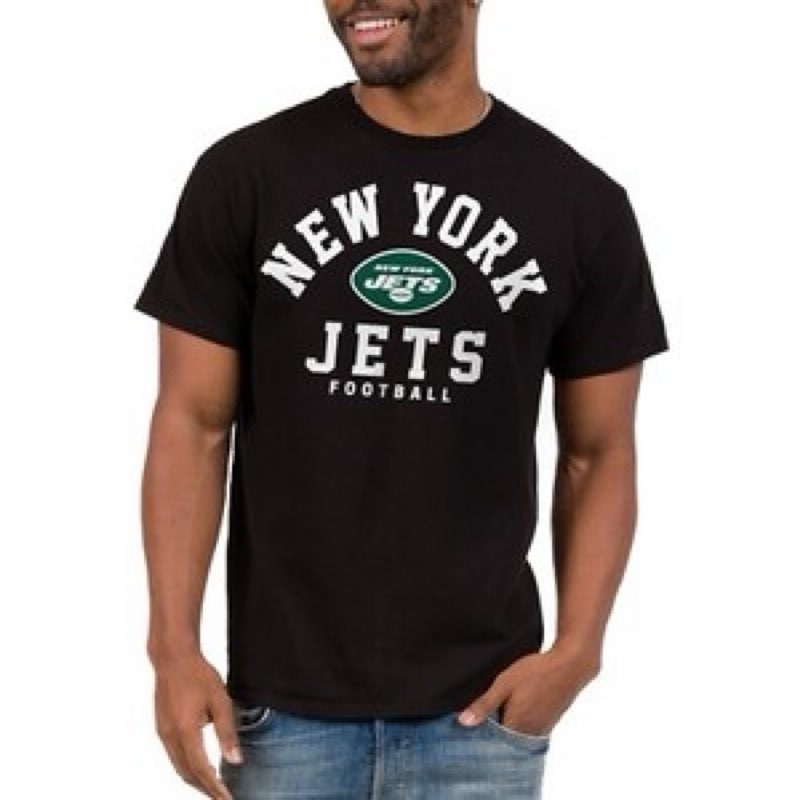 Junk Food NFL Classic Team Logo T-Shirt New York Jets X-Large Black(L) 