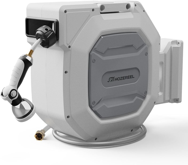 heavy duty retractable garden hose reel