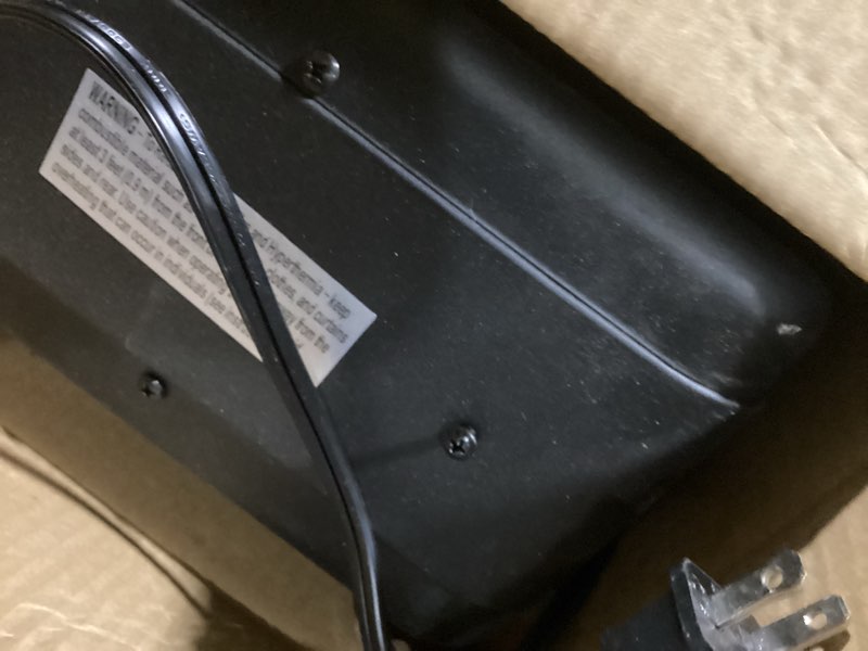 Condition photo showing As Is for Utilitech 1500 -Watt Utility Fan Utility Indoor Electric Space Heater with Thermostat