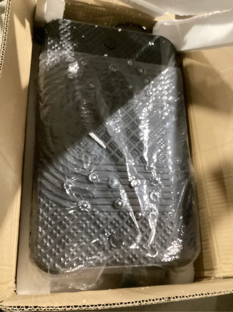 Condition photo showing Good Condition for axv vibration plate fitness platform exercise machine vibrating shaking full body shaker workout vibrate stand shake board sport gym for weight loss fat burner for women men slim-blackgray