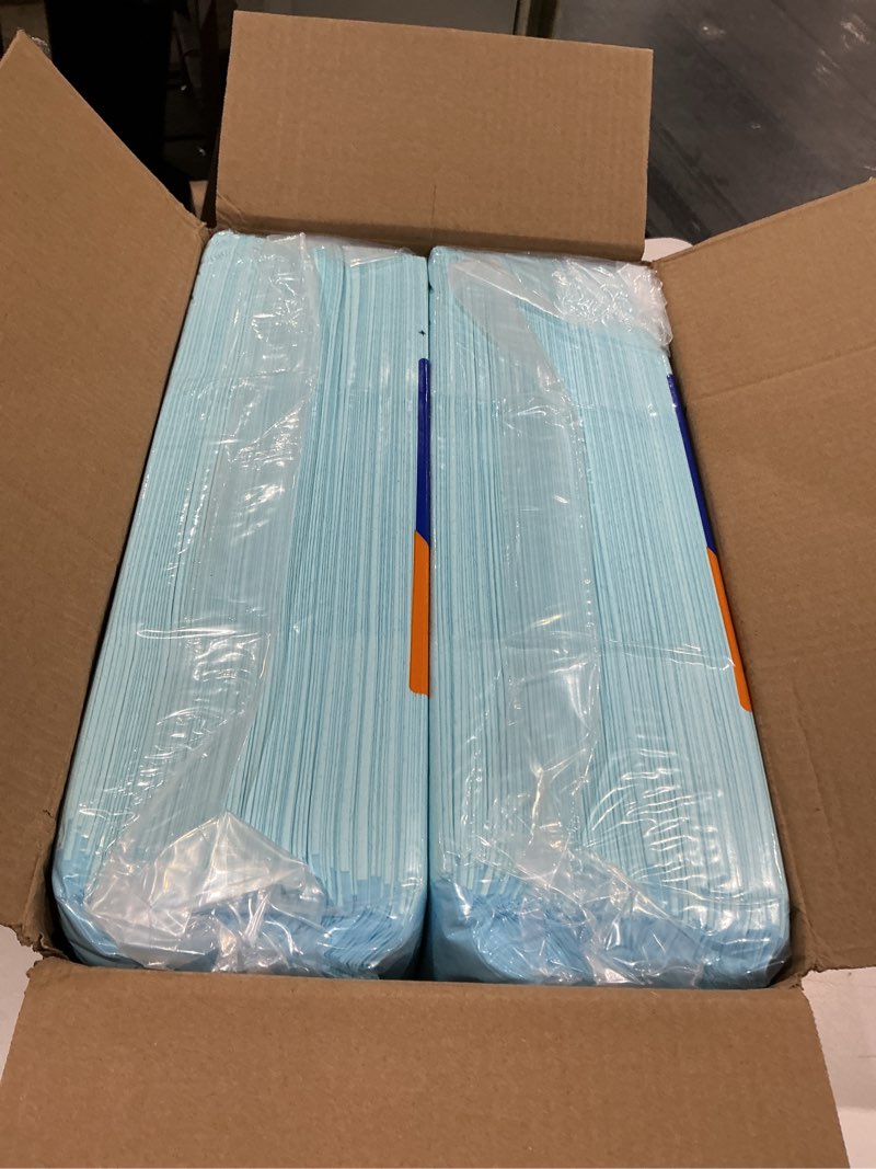Condition photo showing New/Like New for chucks pads disposable [100-pack] adult incontinence underpads 23"x36" large super absorbent protective bed pads, leak-proof pads – pee pads for kids, adults and pets – dog & puppy training pads 23" x 36"