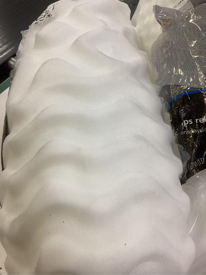 Condition photo showing As Is for mainstays 1.25" 7-zone foam mattress topper, full