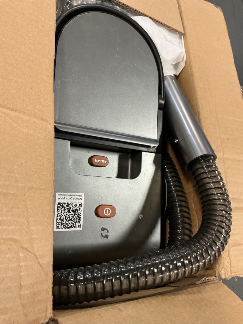 Condition photo showing As Is for uwant Portable Carpet Cleaner with Steam& Heating System 18Kpa Powerful Suction Carpet Cleaner with 4 Cleaning Tools& Solution 2 in 1 Upholstery Cleaner Steam Cleaner for Pets, Car