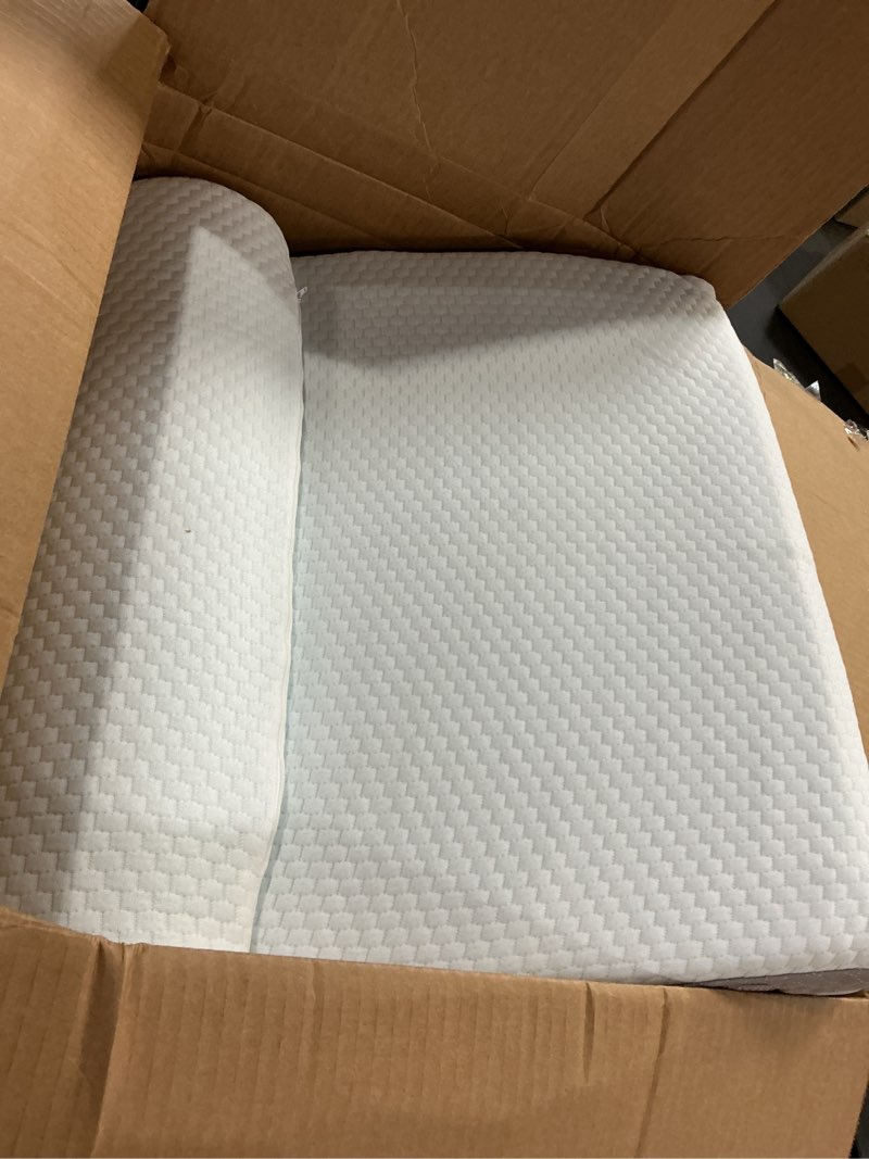 Condition photo showing As Is for 3PCS Wedge Pillow Set for After Surgery, Wedge Pillow for Acid Reflux Relief, Bed Wedge Pillow With Adjustable 9&12inch for Headboard,Sleeping, Orthopedic Memory Foam for Neck&Back Support, White/Grey Adjustable Wedge+1 Pillow White/Grey