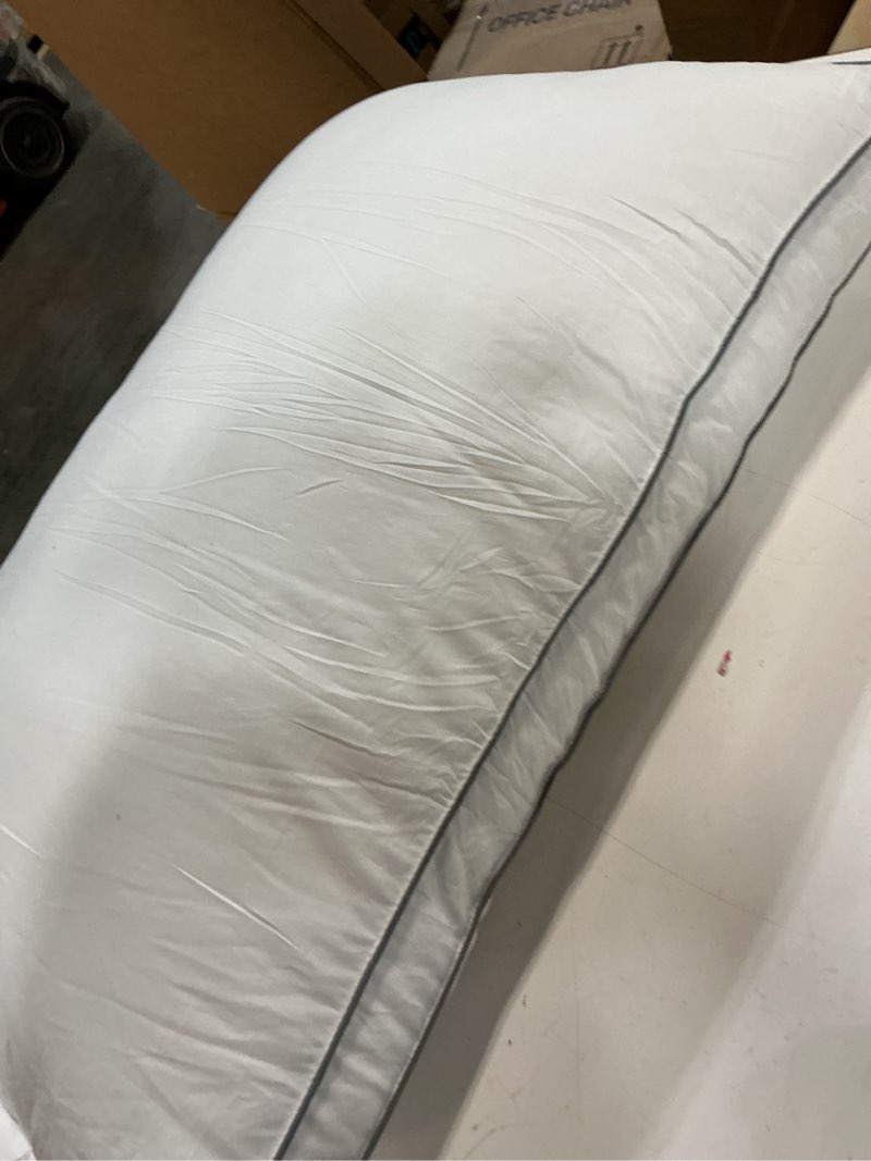 Condition photo showing As Is for goose down pillows for neck pain - perfect balance of softness and support,relief for side and back sleepers, hotel down pillows queen/standard size set of 2 white queen(pack of 2)