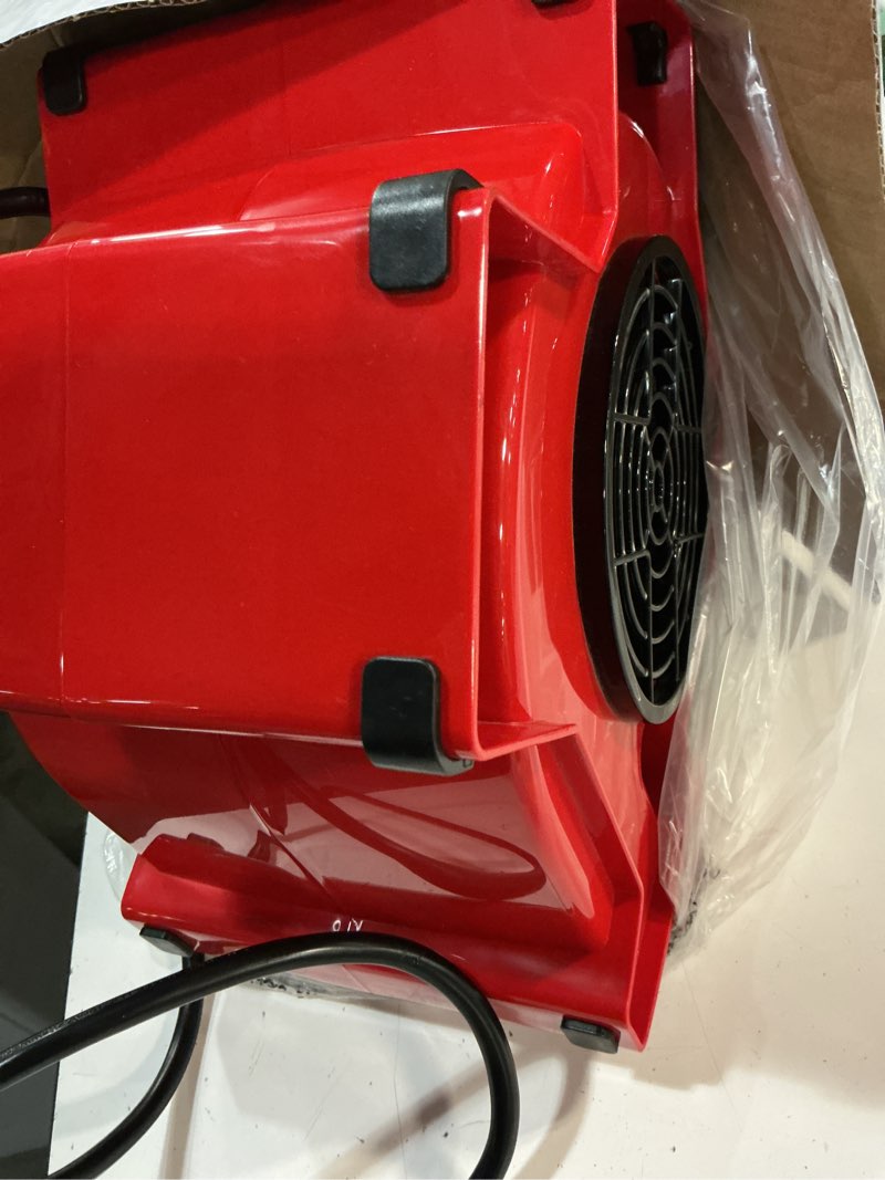 Condition photo showing Good Condition for lasko 11" x-blower multi-position utility blower fan with usb port, red, x12900, new