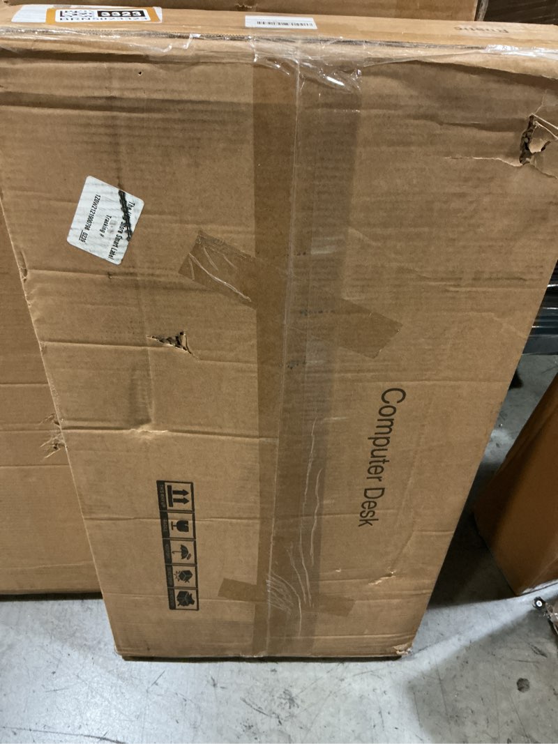 Condition photo showing New/Like New for small standing desk adjustable height, mobile stand up desk with wheels, 32 inch portable rolling desks for walking pad treadmill rusitc rustic