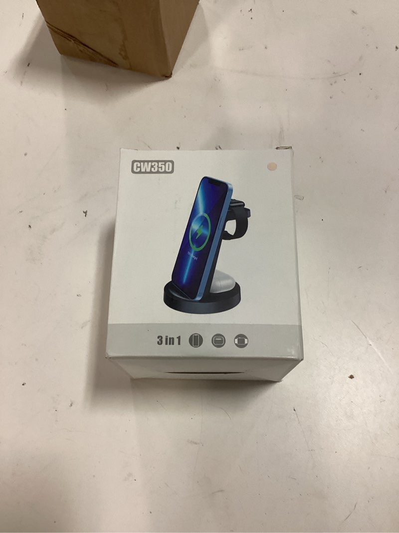 Condition photo showing New/Like New for anlmz 3 in 1 charging station for iphone - wireless charger for apple products multiple devices - charging dock stand for airpods (for iphone 17 16e 16 15 14 13 pro 12 11 x max) purple