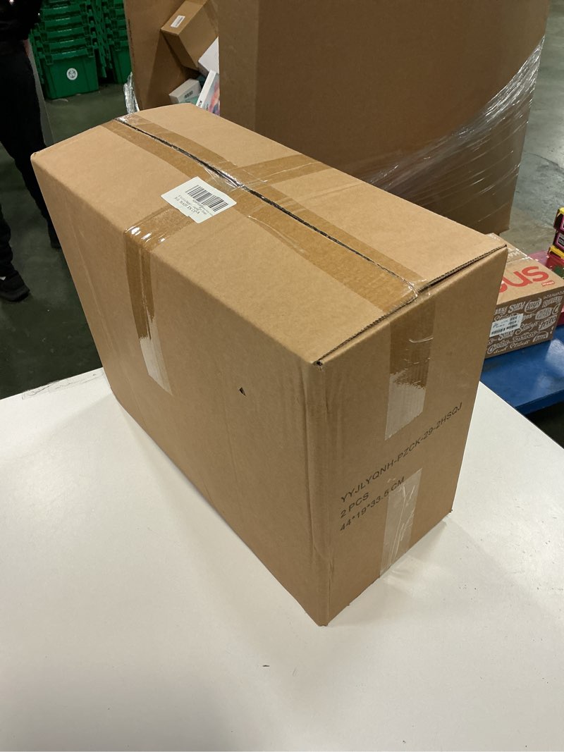 Condition photo showing New/Like New for 29" Artificial Hanging Flowers Potted Plants - 2 Set for Outdoor Fall Decoration,Faux Petunia with Fake Eucalyptus for Outside Front Door Garden Farmhouse Home Thanksgiving Autumn Decor (Orange)