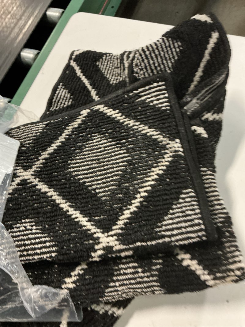 Condition photo showing Good Condition for kitchen rugs sets of 3,non slip kitchen rug sets 3 piece,washable kitchen mats for floor,farmhouse soft kitchen rug set,thick kitchen floor mat carpet runner rugs for hallway laundry room black 20"x32"+20"x48"+20"x59"