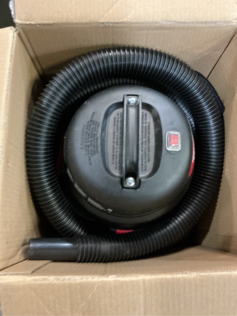 Condition photo showing Good Condition for shop-vac 5 gallon 5.5 peak hp wet/dry vacuum, wall mountable compact shop vacuum with 18+7ft long hose & attachments, ideal for jobsite, garage, car & workshop. 9522236