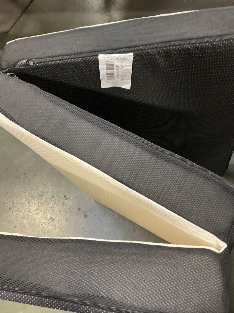 Condition photo showing As Is for JIONJOY 4-Inch Portable Tri Folding Medium Gel Memory Foam Mattress| White