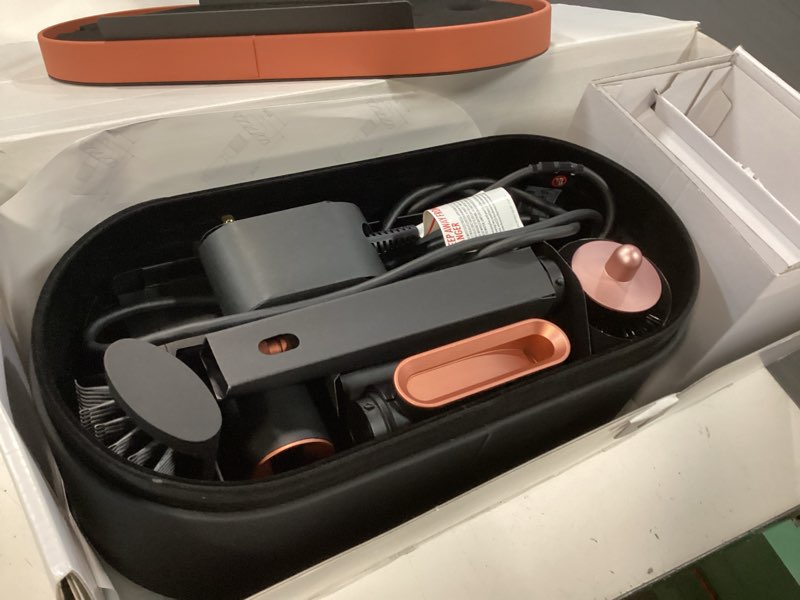 Condition photo showing Good Condition for dyson airwrap i.d.™ multi-styler, allure winner, bluetooth connected, no heat damage, 6-in-1 versatility, intelligent hair styler complete diffuse for curly to coily hair - amber silk