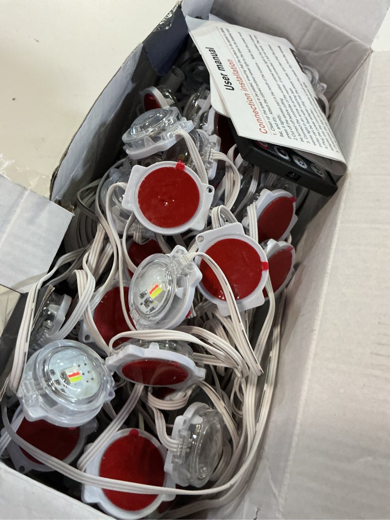Condition photo showing Good Condition for letianpai 300ft permanent outdoor lights,rgb eaves light with app control remote,diy scene modes ip67 waterproof under eave lighting,outdoor lights for decor,garden decor,house,party,holiday