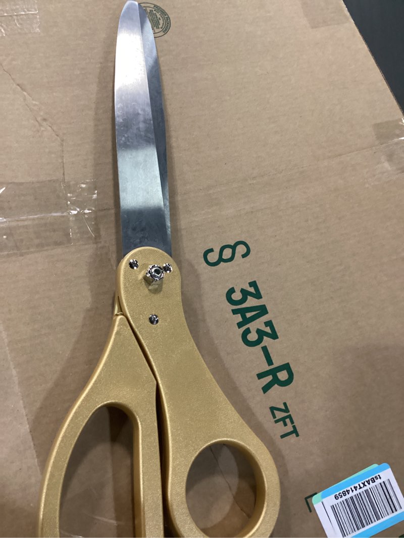 Condition photo showing Good Condition for extra large grand opening scissors – 30 inch gold ceremonial scissors for ribbon cutting grand opening golden shears for special event giant shears gold for inauguration and ceremony 30 inch scissors gold