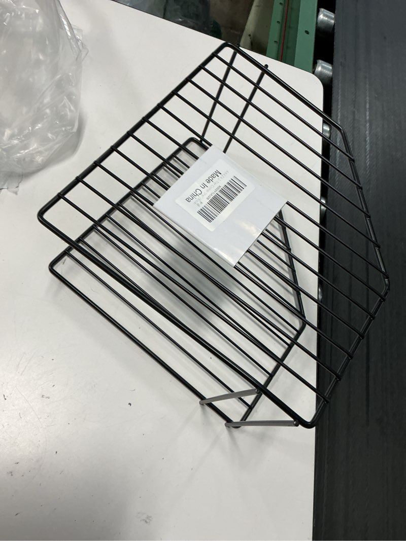 Condition photo showing As Is for akaza 1pcs tier corner stackable organizer shelf for kitchen - cabinet storage shelf rack, shelves?kitchen counter and cabinet shelf, storage rack organizer (black)