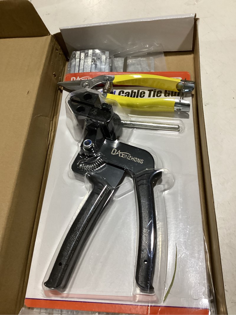 Condition photo showing Good Condition for heavy duty 304 stainless steel cable tie gun kit - 100pcs 11.8" metal zip ties (200lbs) + industrial scissors, uv resistant tool - fence ties, exhaust pipe, chicken coop, industrial use