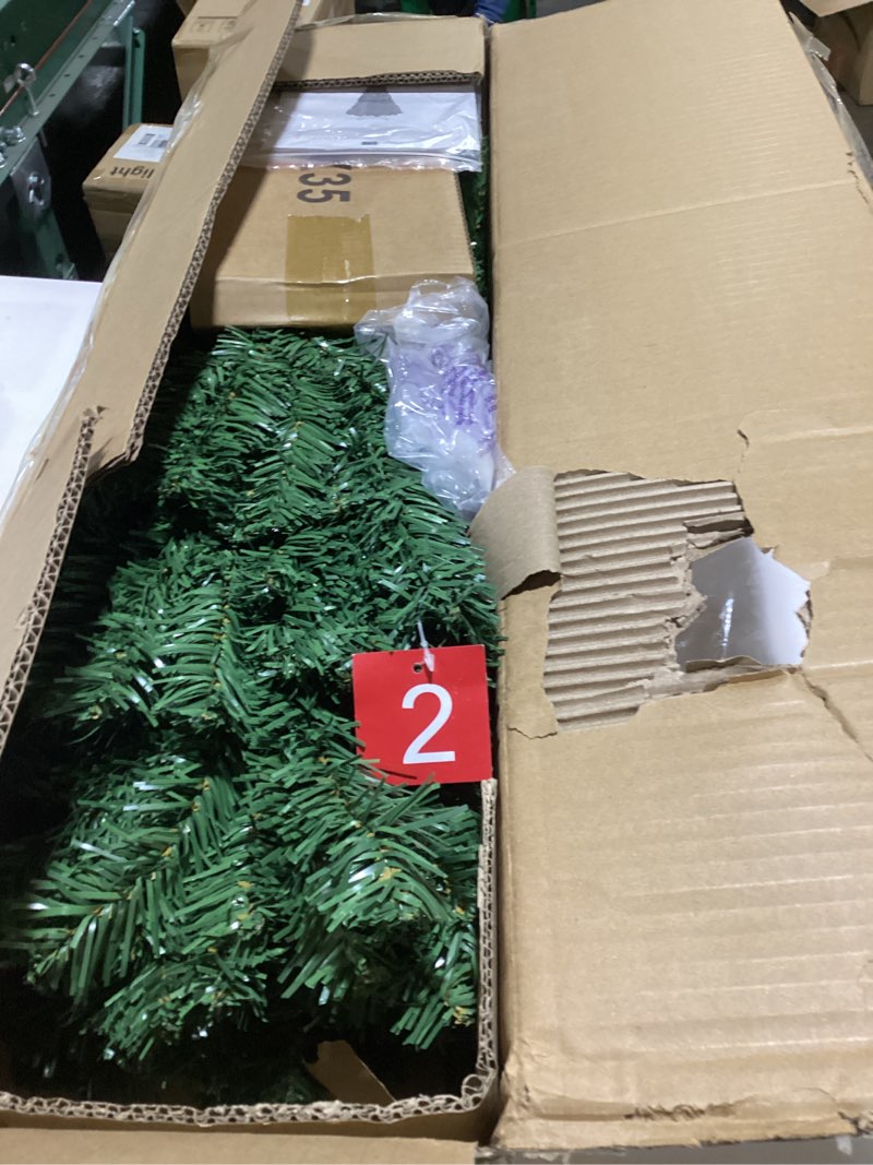 Condition photo showing New/Like New for Yaheetech 4.5ft Artificial Christmas Tree, Realistic Premium Spruce Hinged Full Christmas Tree with 320 Branch Tips Holiday Xmas Tree W/Metal Hinges & Foldable Base for Home Party Office Decoration 4.5ft Green