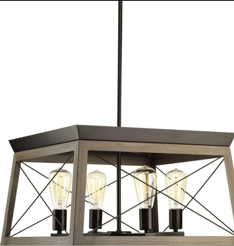 Briarwood Collection 4-Light Coastal Chandelier Light Antique Bronze