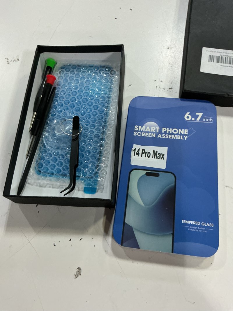 Condition photo showing New/Like New for fixerman for iphone 14 pro max screen replacement full hd 6.7 inch (model a2894, a2651, a2893, a2896, a2895),3d touch lcd display digitizer assembly with repair tools 6.7" for iphone 14 promax