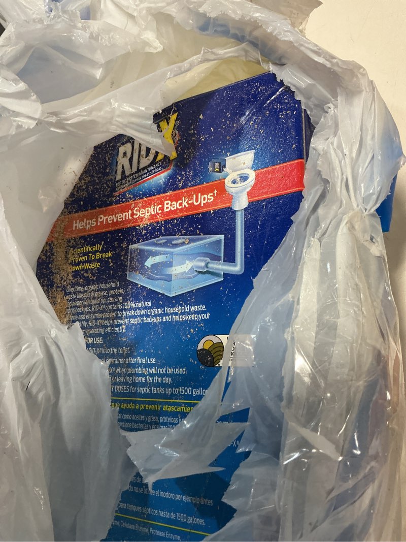 Condition photo showing As Is for Rid-X Septic Treatment 3 Month Supply Powder, 29.4 Ounce 1.83 Pound (Pack of 1)
