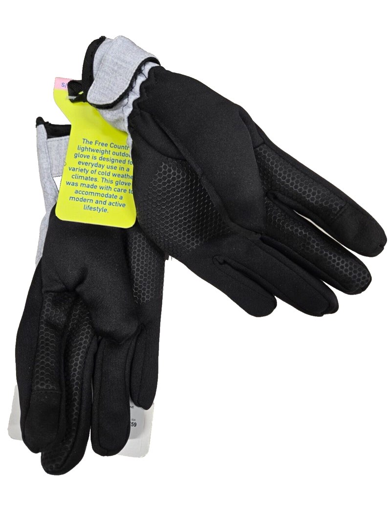 free country women's touchscreen compatible insulated warm softshell glove s/m (pack of 2)