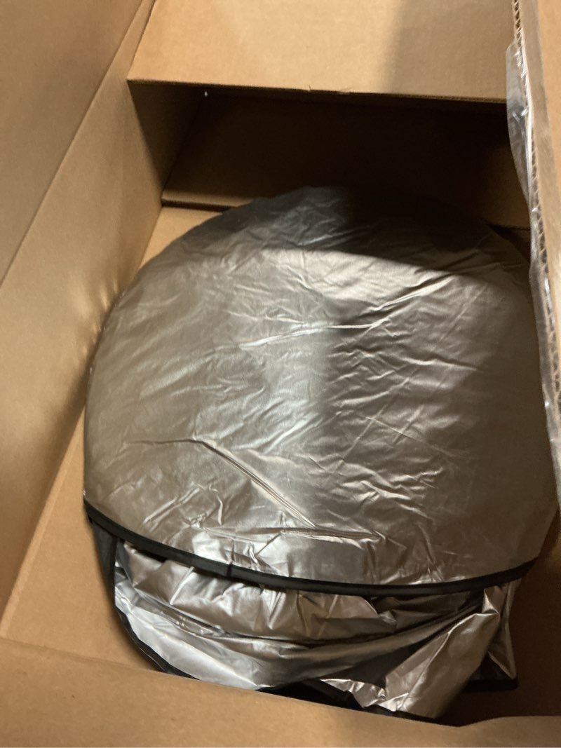 Condition photo showing As Is for Class A RV Windshield Sunshade Cover for Spring RV Murts Reflective Truck Sun Blocker, UV&Heat Protection, Front Trailer Shade, Camper, Motorhome, Bus, XXXL-102 x 51 inches RV Windshield Cover