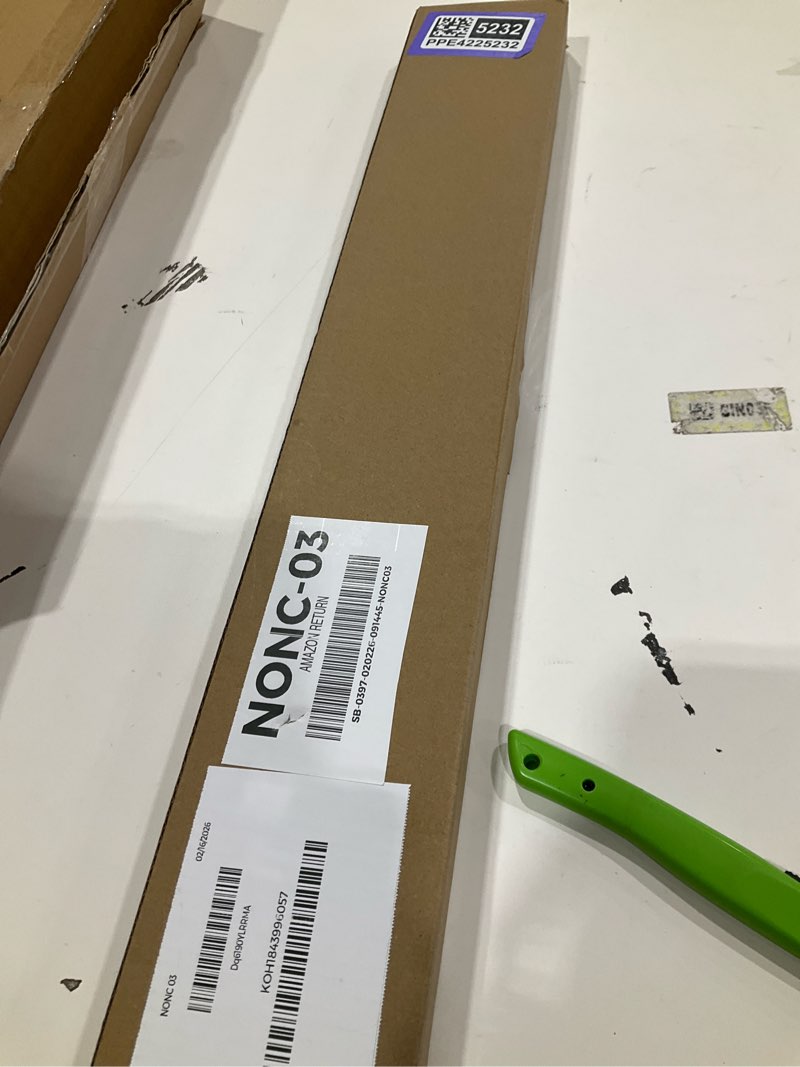 Condition photo showing Good Condition for BESTILL 24 Inch Brushed Nickel Ceiling Mount Shower Arm and Flange, Square Rain Shower Arm