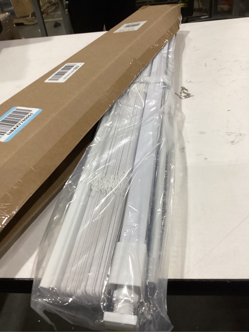 Condition photo showing New/Like New for LazBlinds No Tools No Drill 1" Vinyl Mini Blinds, Cordless Blinds for Windows, Light Filtering Horizontal Window Blinds & Shades, 28" W x 64" H, White Cordless-white 28" W x 64" H
