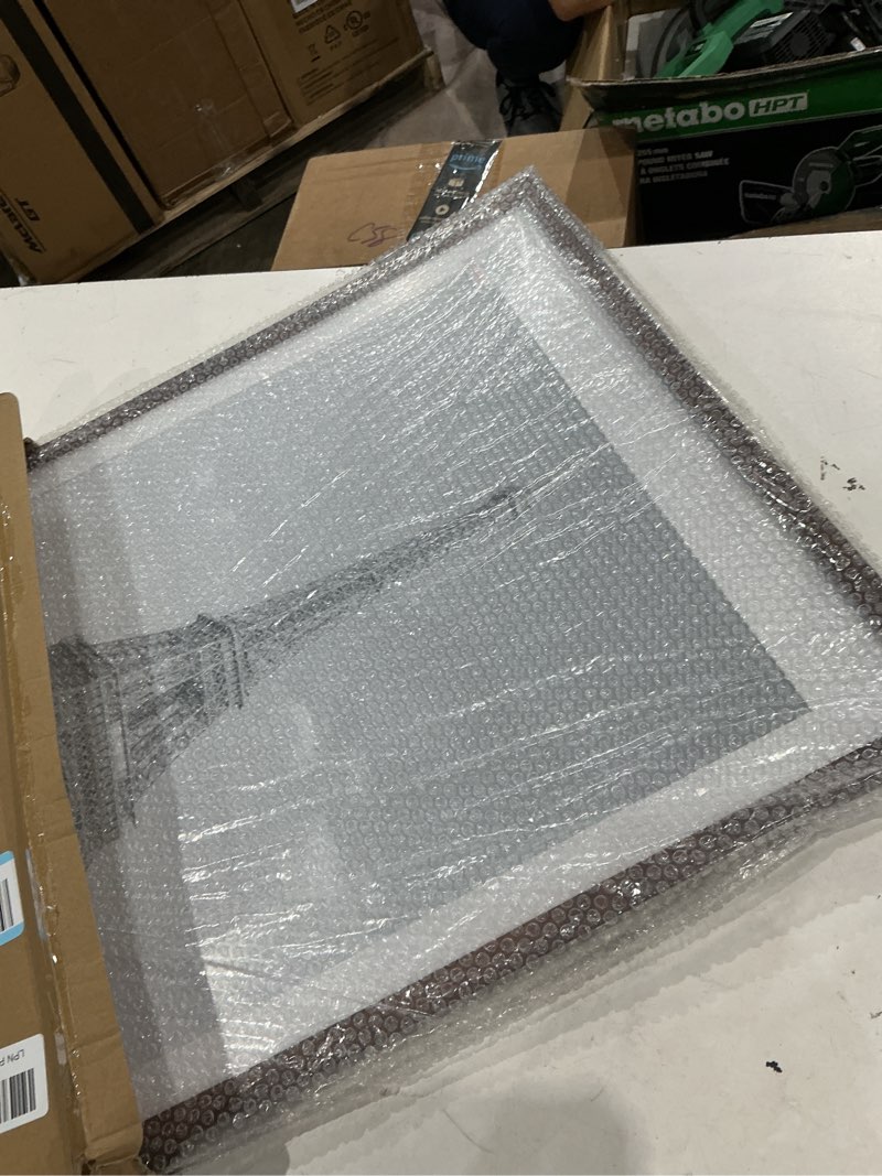 Condition photo showing Good Condition for upsimples 18x24 picture frame, display pictures 16x20 with mat or 18 x 24 without, wall hanging poster frames, brown, 1 pack brown 18x24