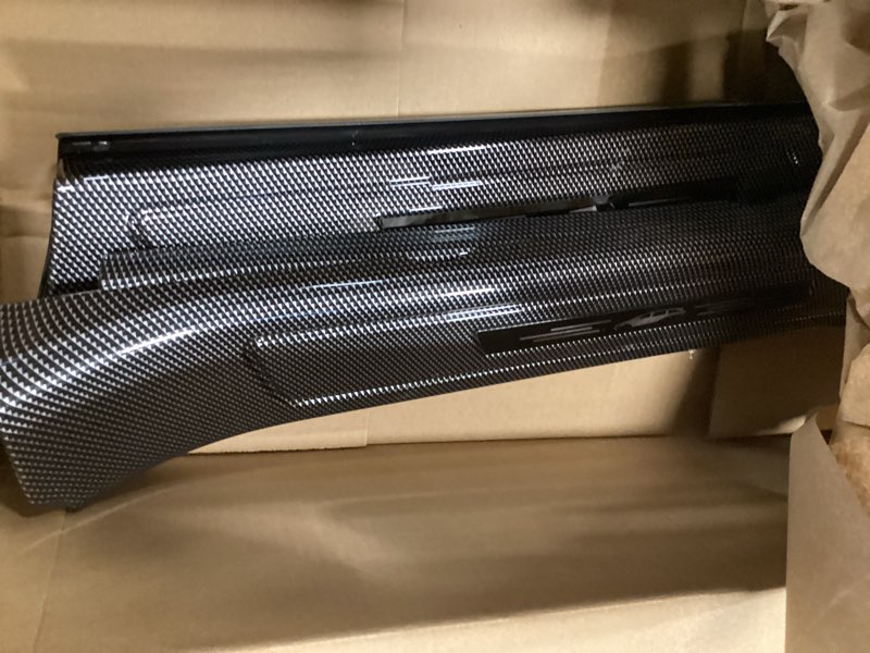 Condition photo showing Good Condition for zzeqyg 4 pcs abs interior carbon fiber door sill protector compatible with toyota sienna 2021 2022 2023 2024 2025 accessories door sill guards trim