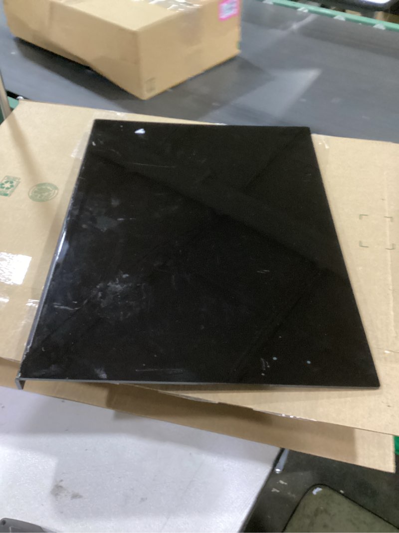 Condition photo showing As Is for Acrylic Cutting Board with Counter Lip | 60% Thicker & Durable | BPA-Free & Food-Safe Kitchen Tool | Perfect for Protecting Countertops | Versatile & Easy to Clean | Ideal for Home & Professional Use Black 23"L x 17"W
