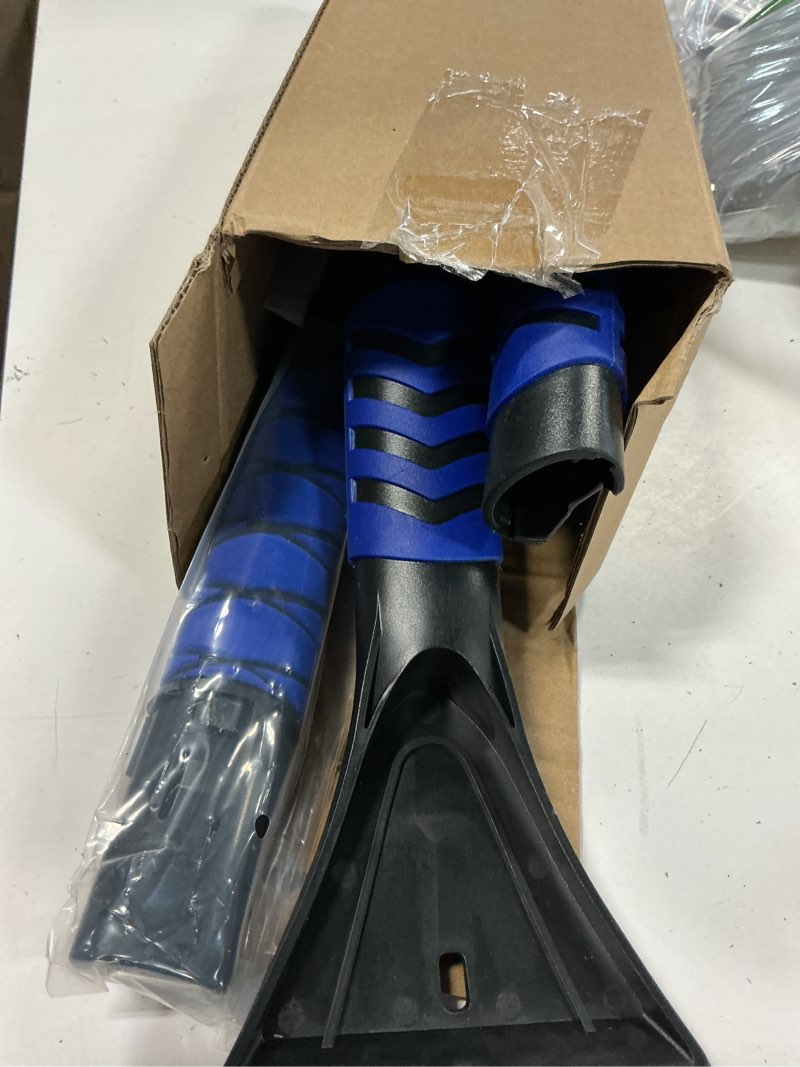 Condition photo showing Good Condition for METOWARE 44" Ice Scraper and Snow Brush for Car Windshield, Extendable Heavy Duty Ice Remover with 360° Pivoting Head for SUV Truck, Ergonomic Grip, Blue Blue snow brush