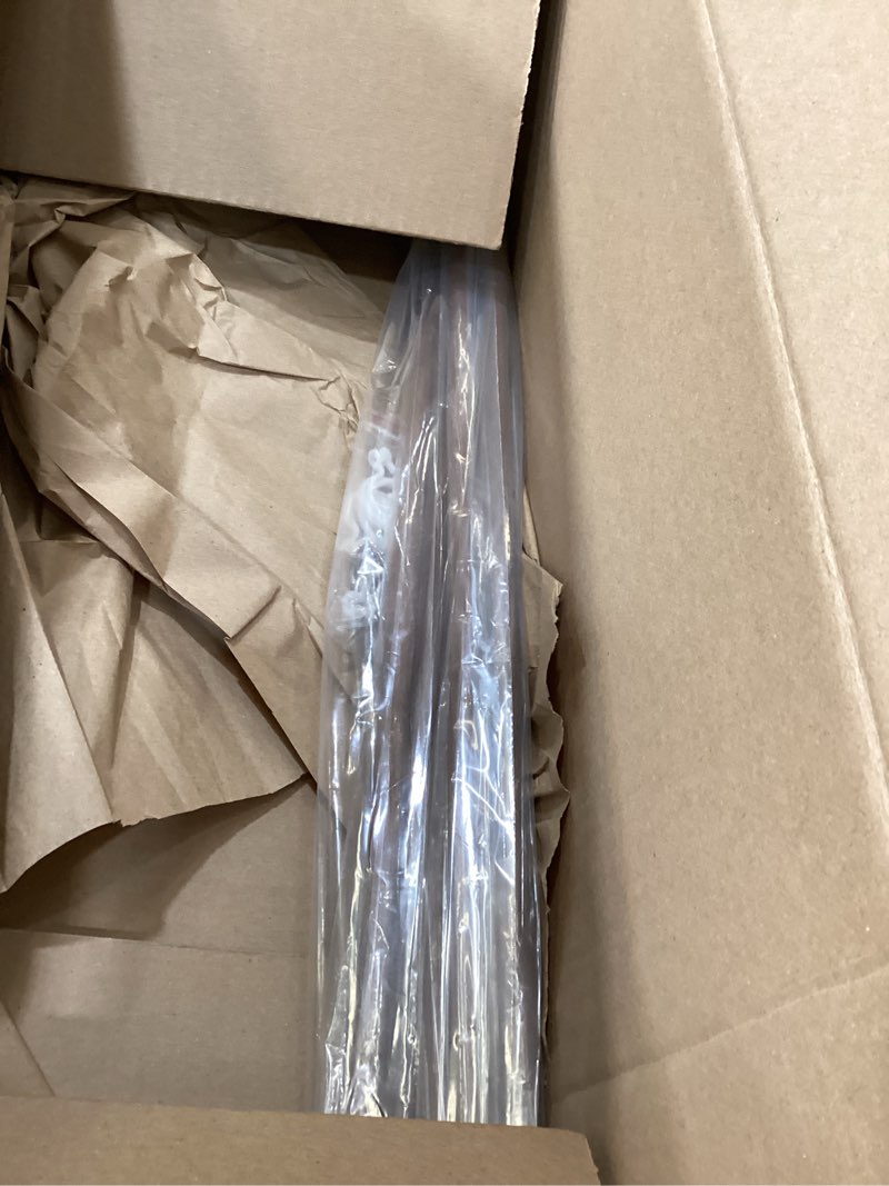 Condition photo showing New/Like New for 6 pack tension rods for windows 28 to 48 inch spring tension rod adjustable metal no drill curtain rod for windows, shower, door, kitchen (wood grain - 6 pack) wood grain - 6 pack 28" to 48" adjustable