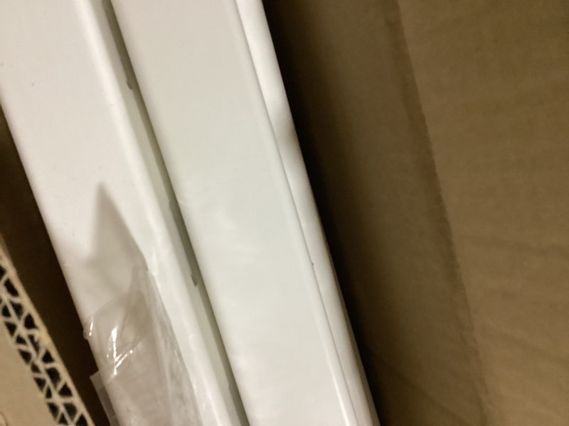 Condition photo showing New/Like New for 22in H x 44in W (2 Panels) Freestanding Zippity Portable Puppy Fence Kit, Dog Puppy Playpen, Dog Fence Outdoor for Yard, Vinyl Picket Outdoor Dog Fence, Dog Play Pen Indoors, ZP19055