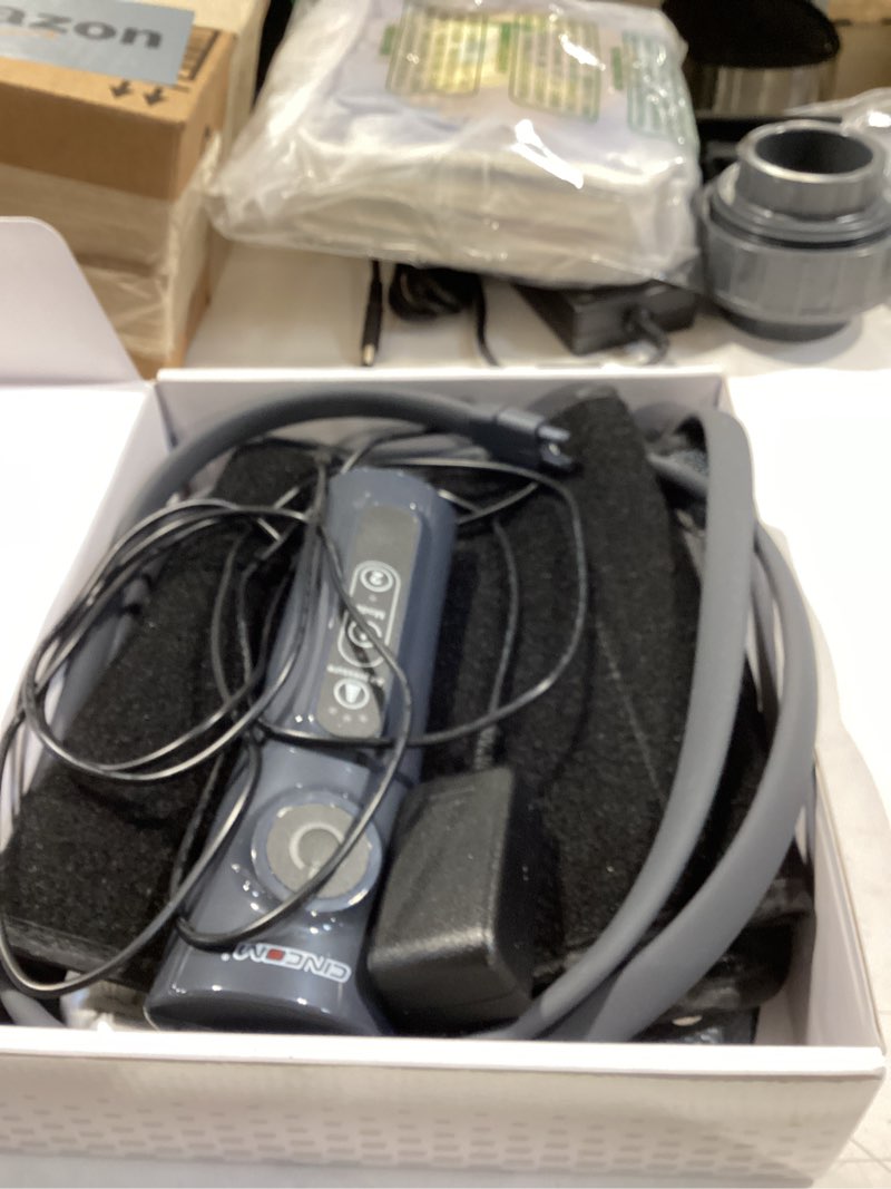 Condition photo showing Good Condition for cincom leg massager for circulation and pain relief, air compression calf massager with 2 modes 3 intensities helpful for rls edema and muscle soreness