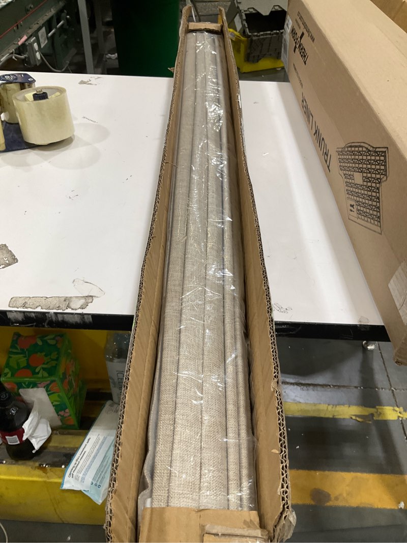 Condition photo showing Good Condition for lazblinds no tools no drill tdbu cordless roman shades for window, thermal insulated uv blocking, 100% blackout fabric blinds for bedroom & living room, 44" w x 64" h, blackout - beige blackout - beige 44"w x 64"h