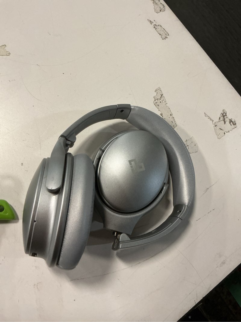 Condition photo showing Good Condition for INFURTURE Over Ear Headphones Active Noise Cancelling Headphones,H1 Bluetooth Headphones, Deep Bass Headset, Low Latency, 90H Playtime, Foldable Headphone for Sport Running Cool Gadgets Gift Silver